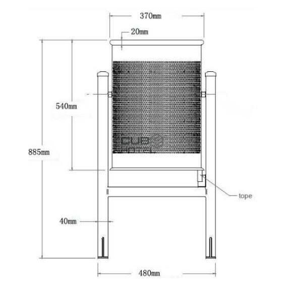 Papelera Exterior 60L Acero Inox